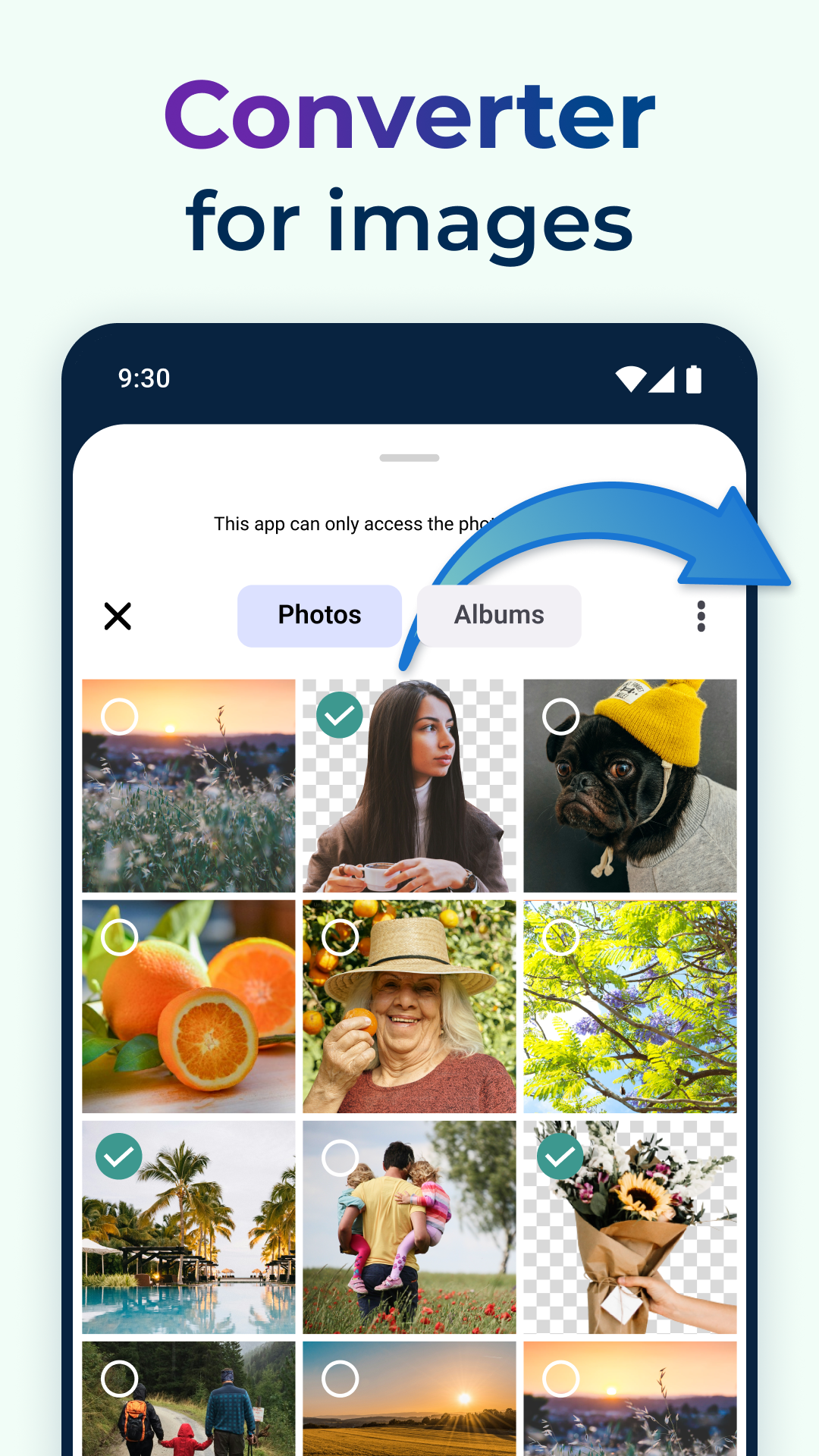 اسکرین شات 2 برنامه Image Converter - JPG/JPEG/PNG