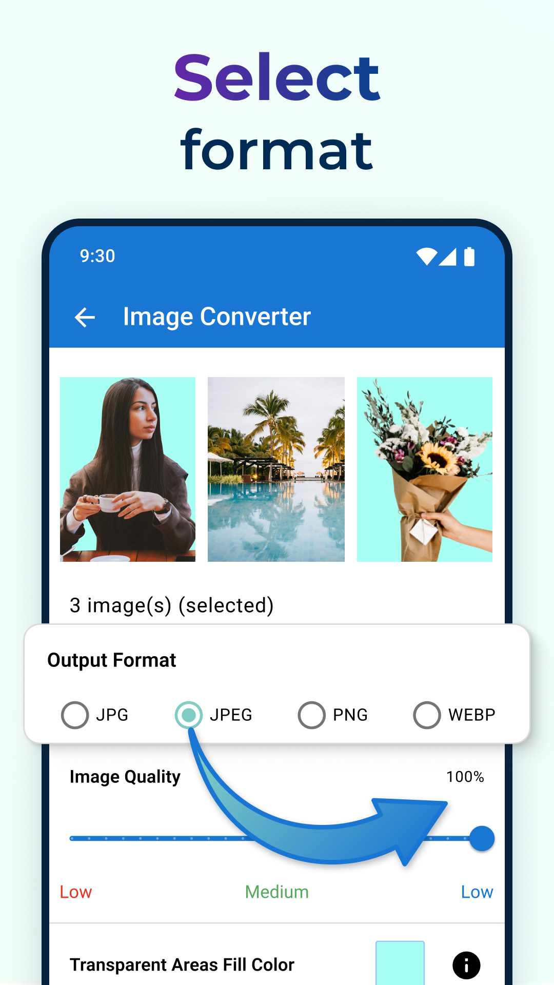 اسکرین شات 3 برنامه Image Converter - JPG/JPEG/PNG