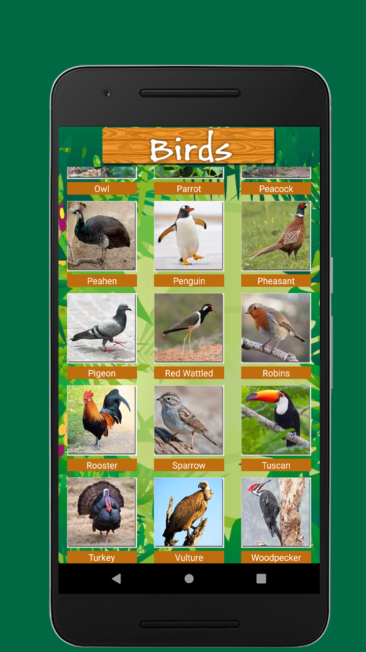 اسکرین شات 5 برنامه Birds & Animal Sounds