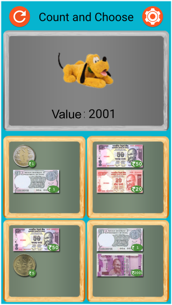 اسکرین شات 5 برنامه Learn Money Counting
