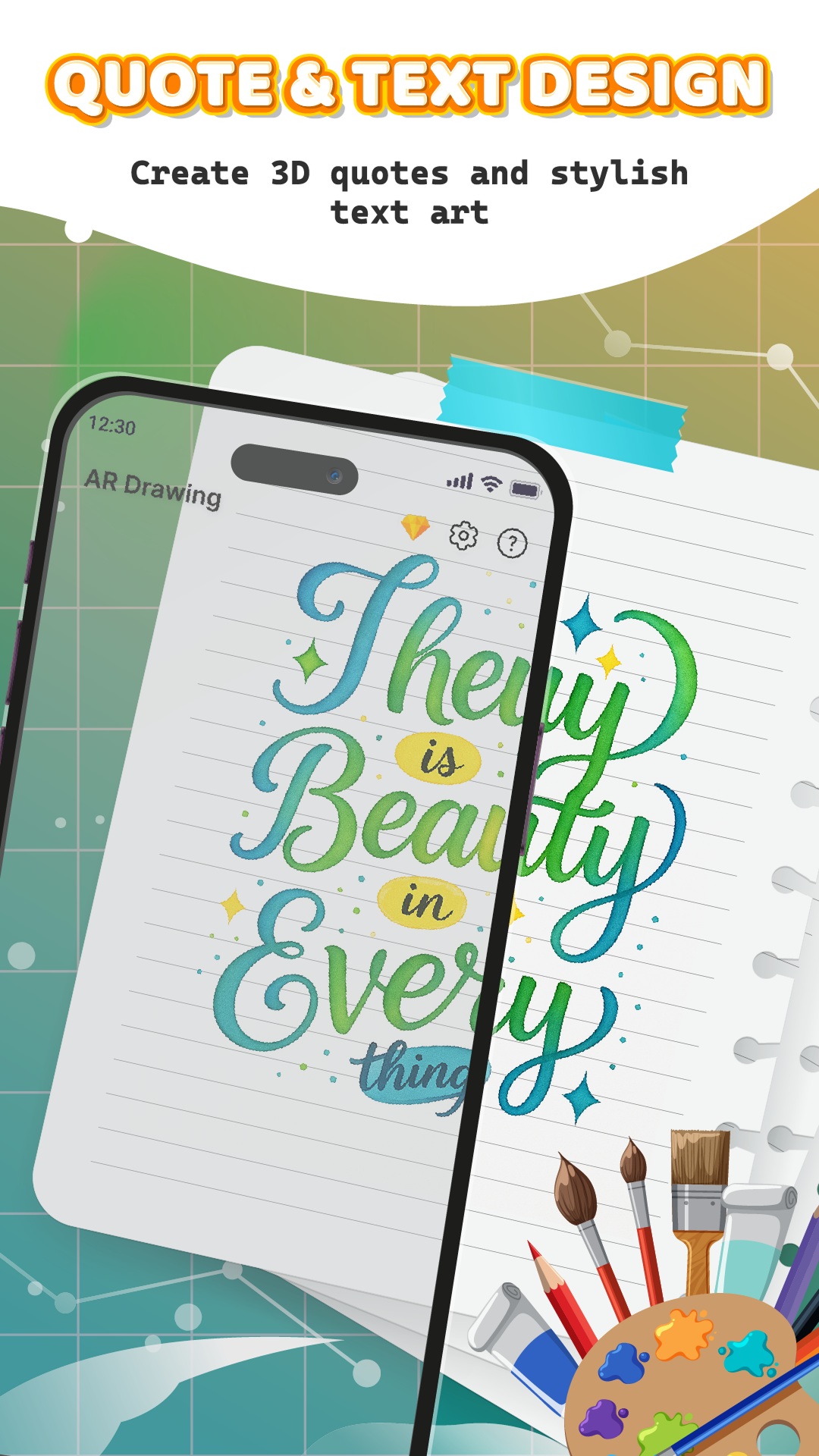 اسکرین شات 6 برنامه AR Drawing - SketchArt App