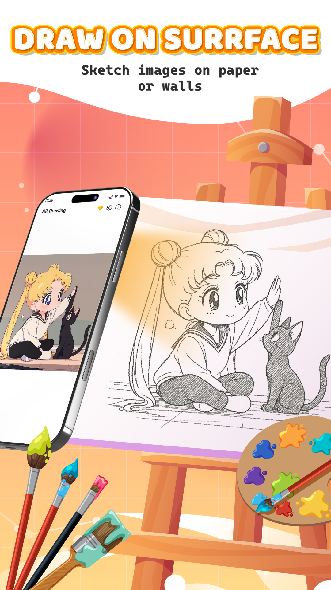 اسکرین شات 7 برنامه AR Drawing - SketchArt App