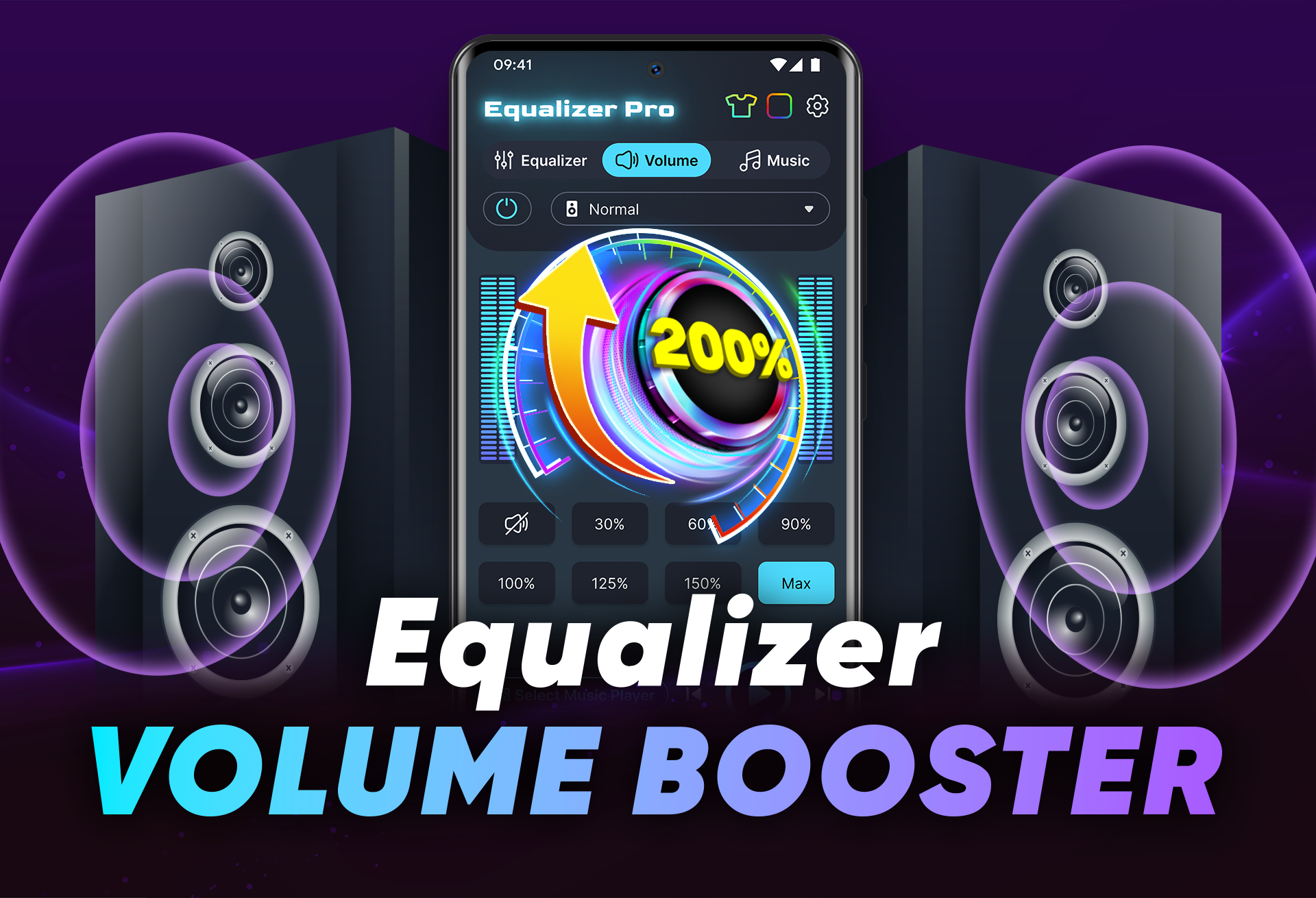اسکرین شات 1 برنامه Equalizer Bass Booster Volume