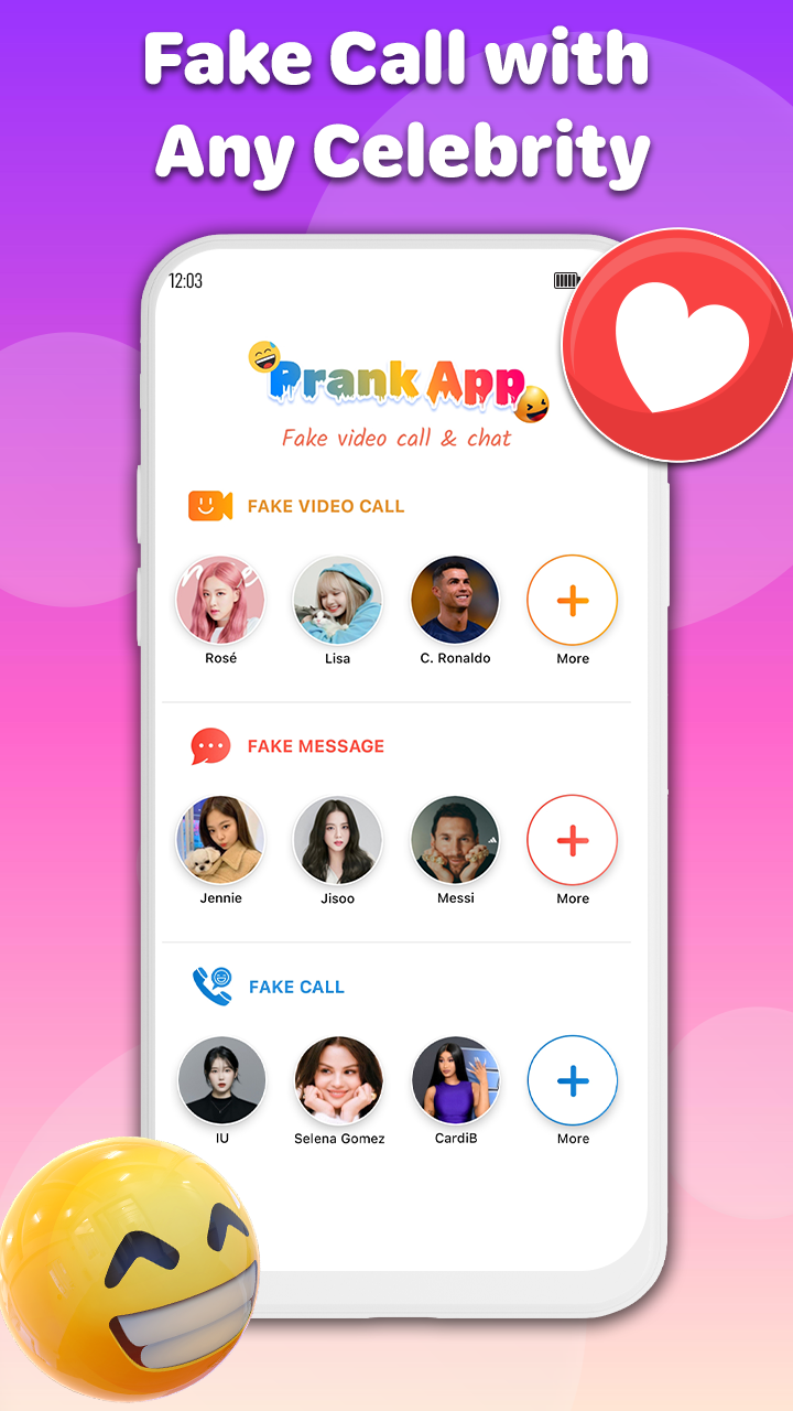 اسکرین شات 2 برنامه Prank Call: Fake Video Call