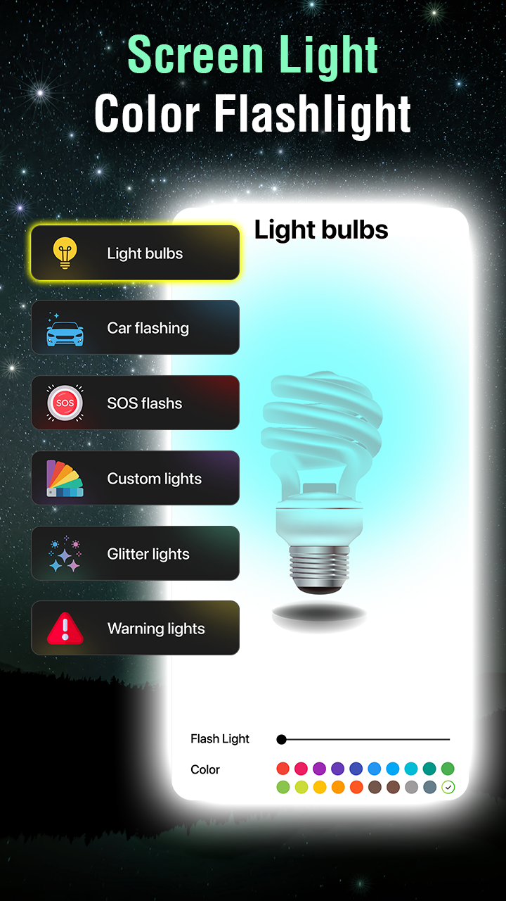 اسکرین شات 5 برنامه Flashlight - LED Flash Alert