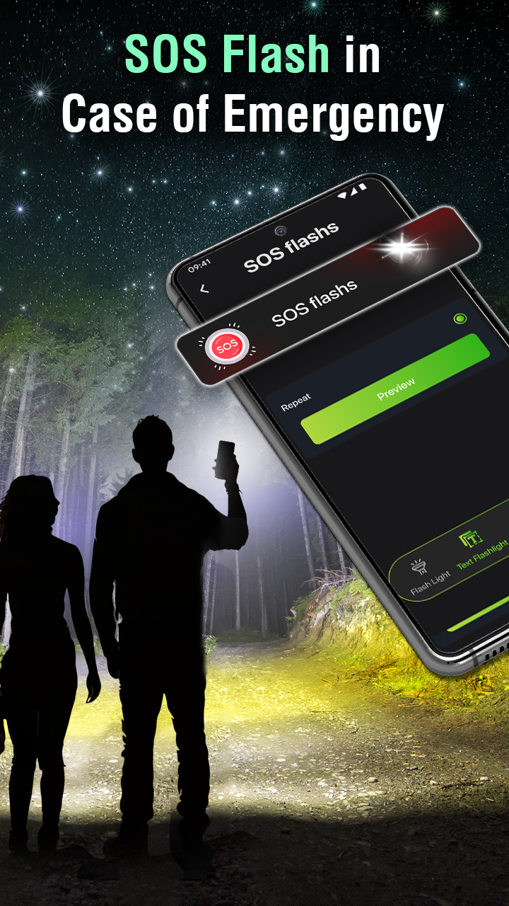 اسکرین شات 6 برنامه Flashlight - LED Flash Alert