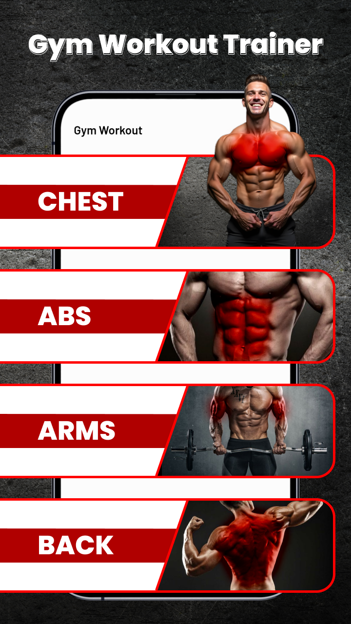 اسکرین شات 1 برنامه Gym Workout Tracker & Fitness