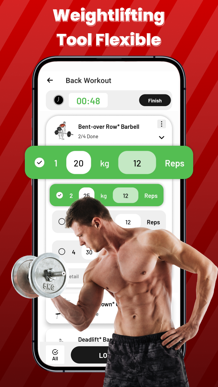 اسکرین شات 6 برنامه Gym Workout Tracker & Fitness