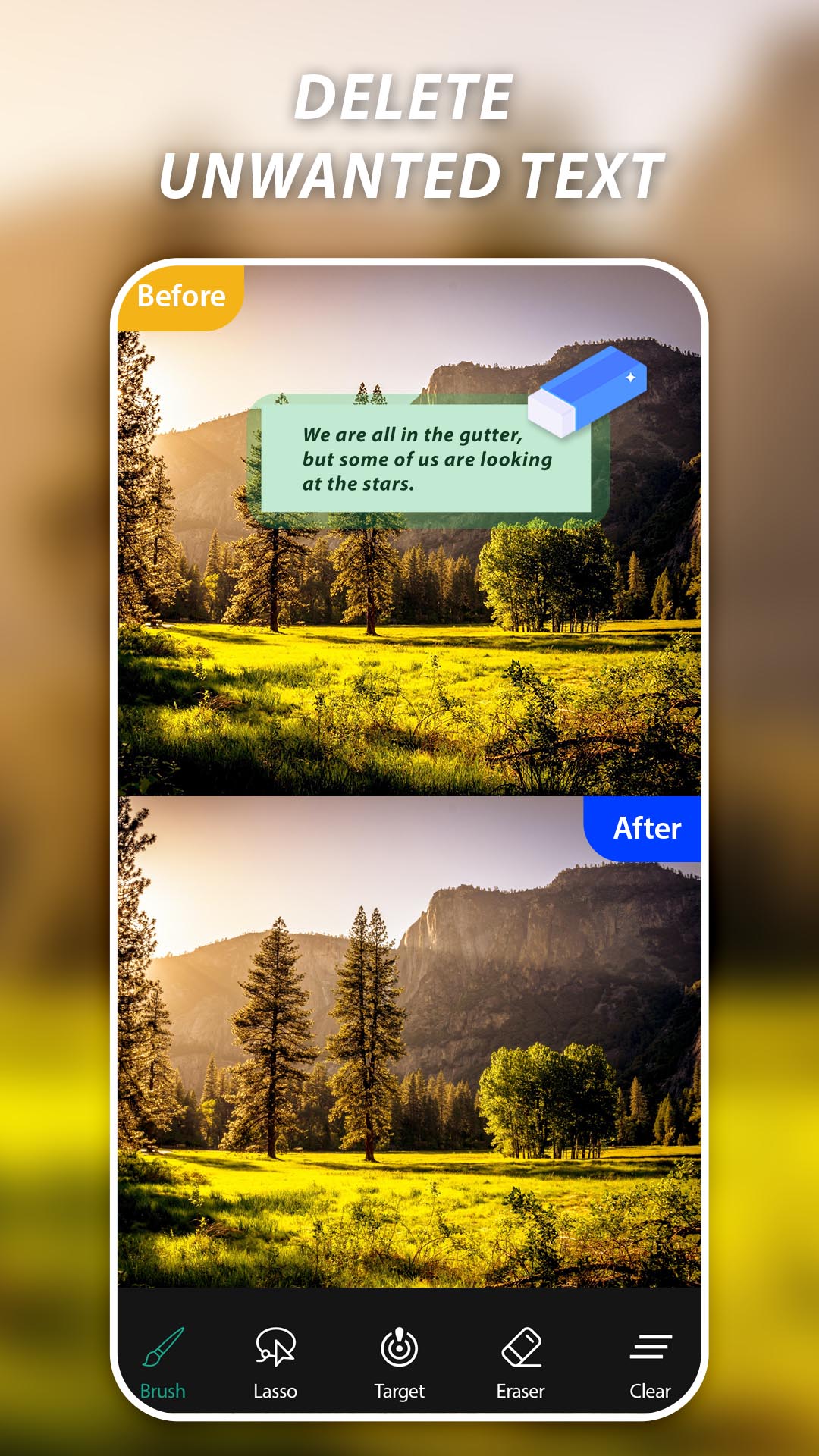 اسکرین شات 6 برنامه AI Remove Objects, Retouch