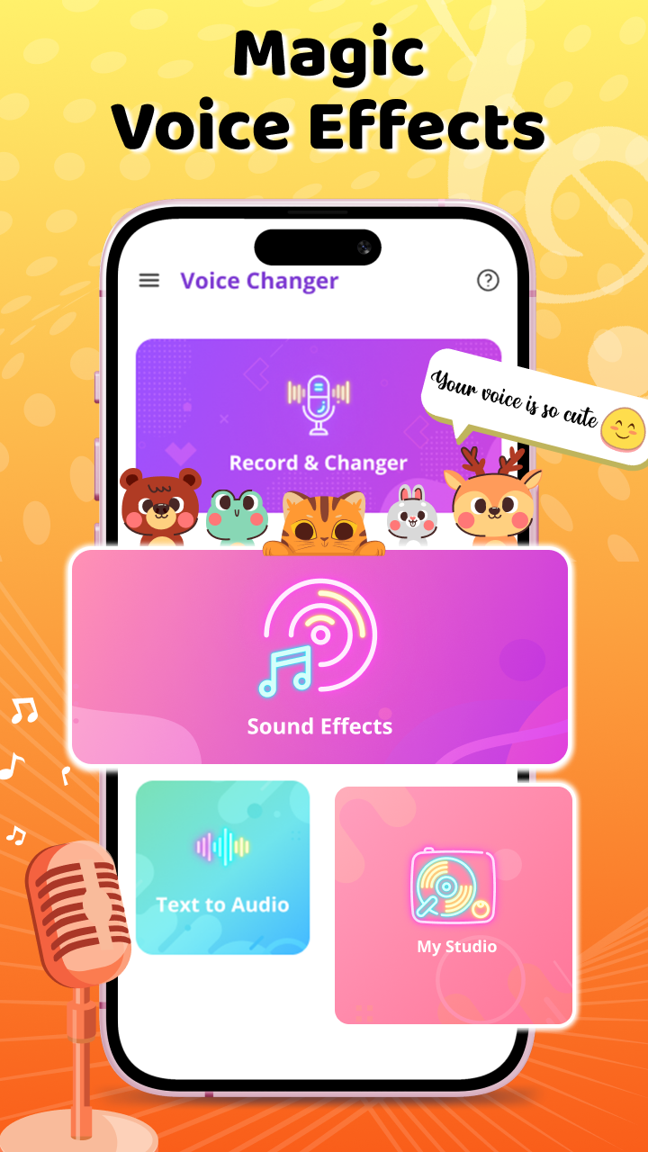 اسکرین شات 2 برنامه AI Voice Changer Sound Effects