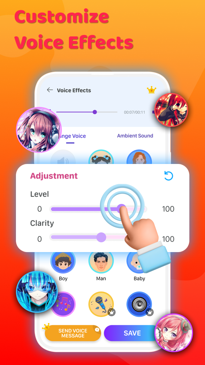 اسکرین شات 6 برنامه AI Voice Changer Sound Effects