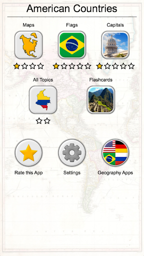 اسکرین شات 3 بازی American Countries and Caribbean: Flags, Maps Quiz
