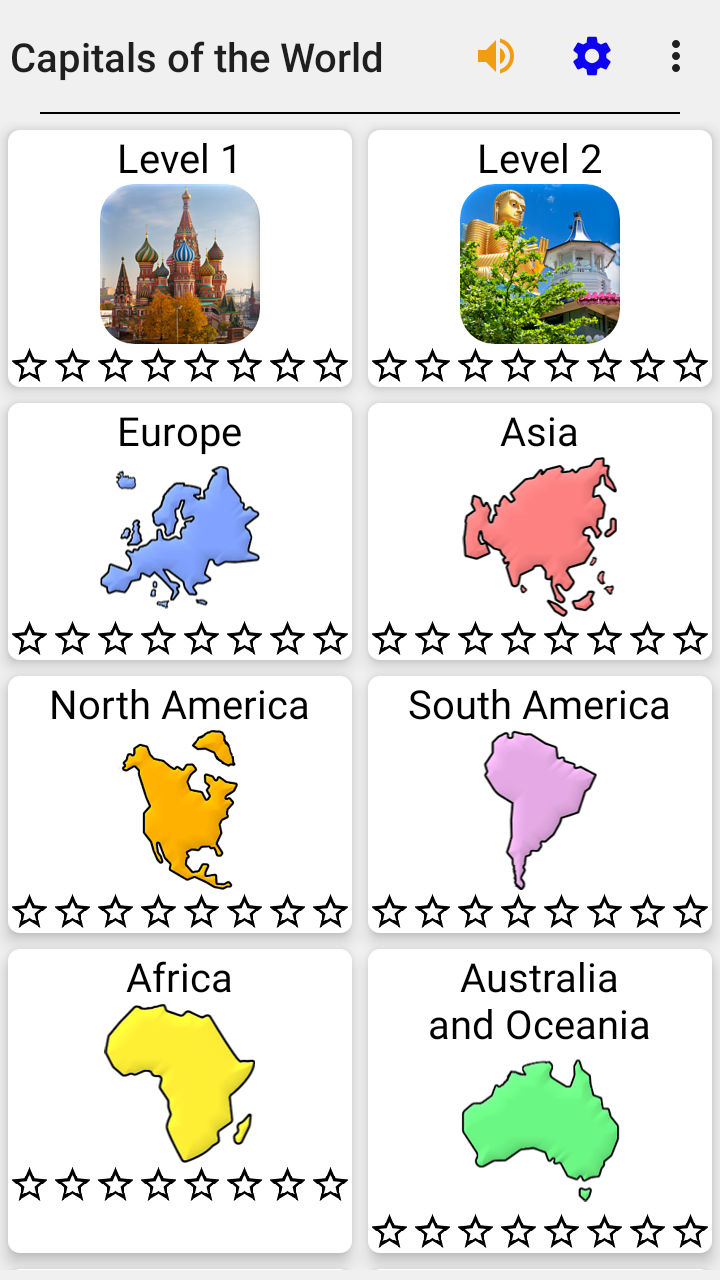 اسکرین شات 3 بازی Capitals of the World - Quiz