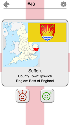 اسکرین شات 4 بازی Counties of England - Quiz on county towns & flags