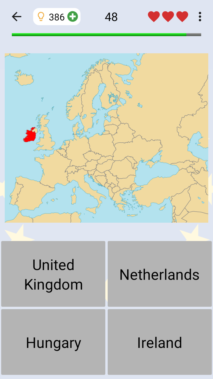 اسکرین شات 1 بازی European Countries - Maps Quiz