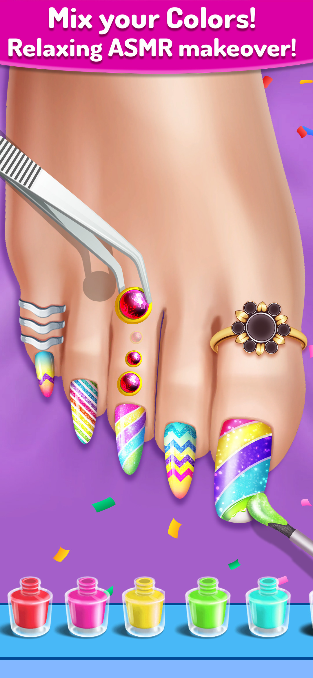 اسکرین شات 4 بازی ASMR Salon: Foot Care Makeup