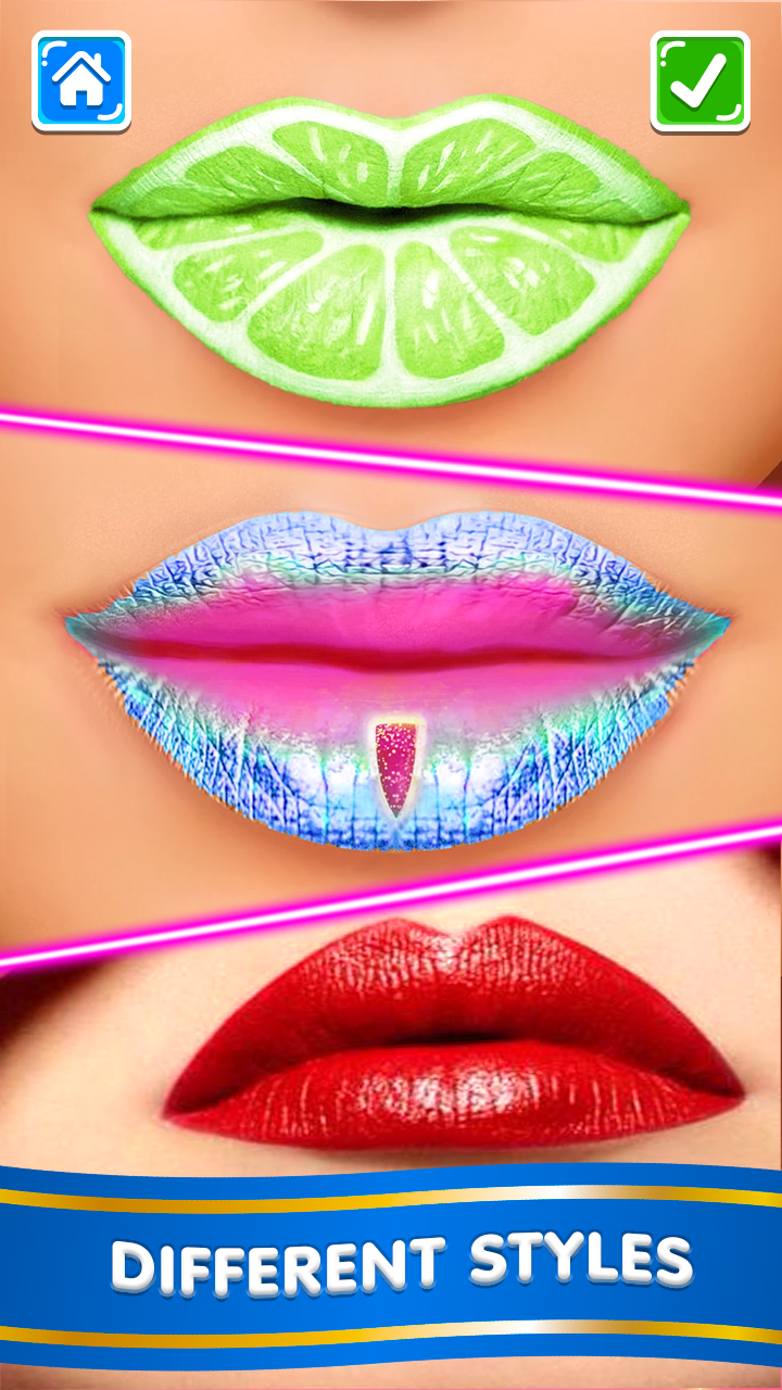 اسکرین شات 2 بازی Lip Art Lipstick: Makeup games