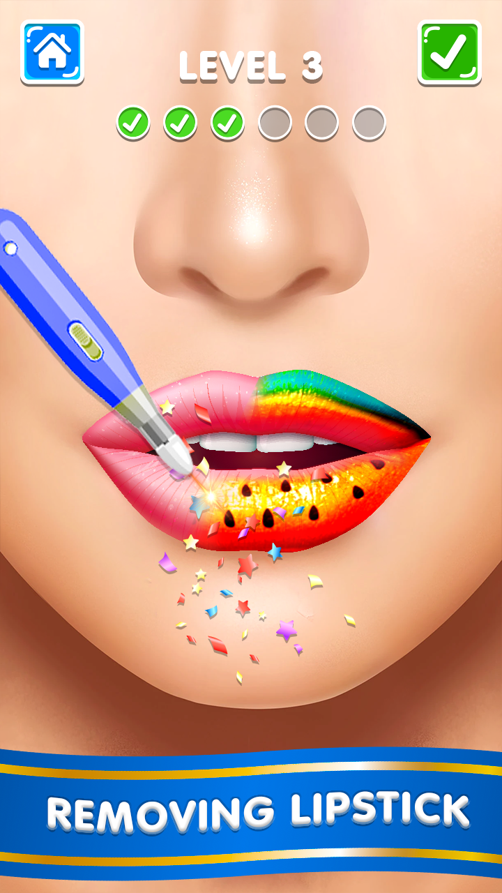 اسکرین شات 1 بازی Lip Art Lipstick: Makeup games