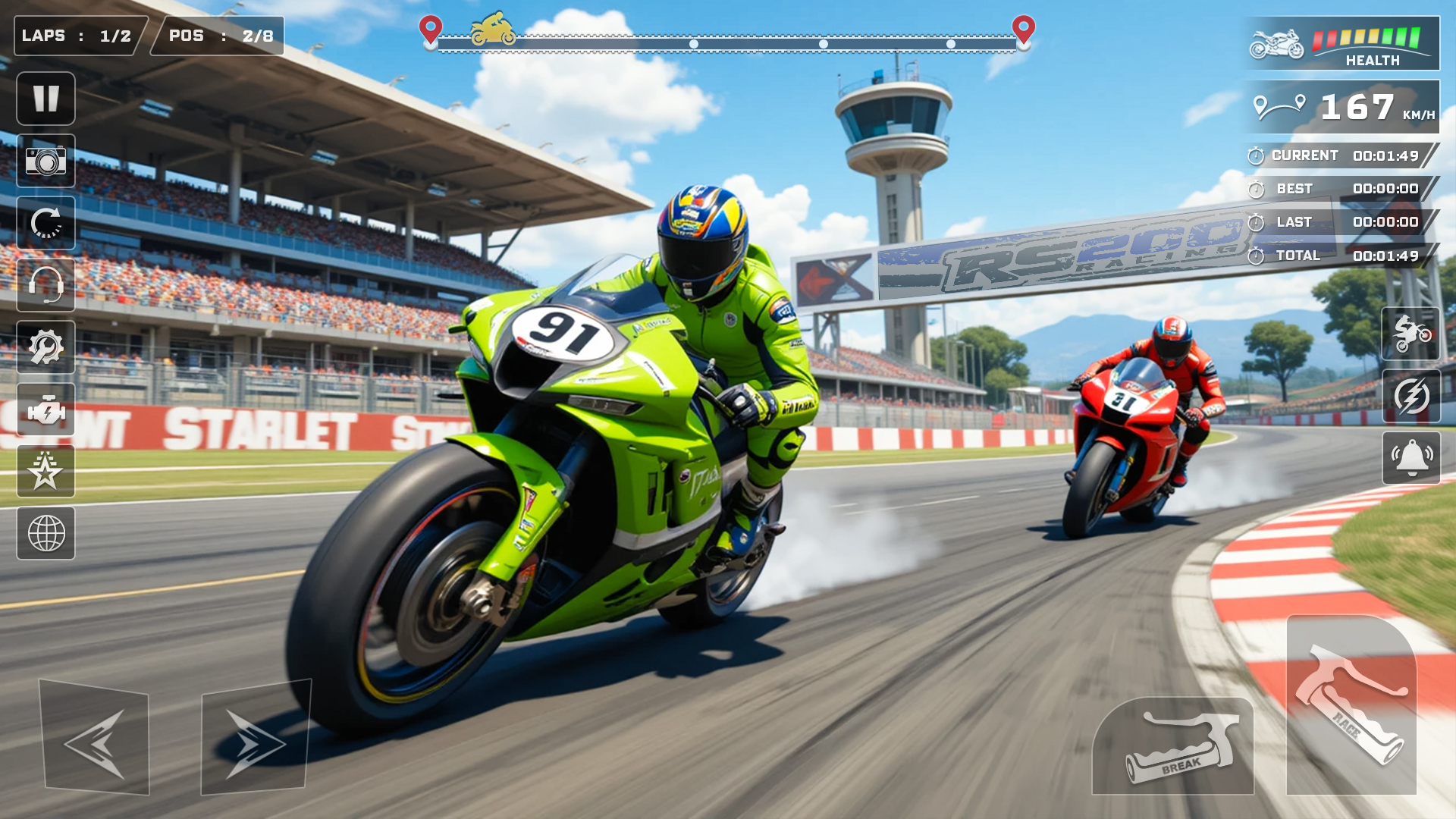اسکرین شات 3 بازی Moto Bike Racing: Rider Games