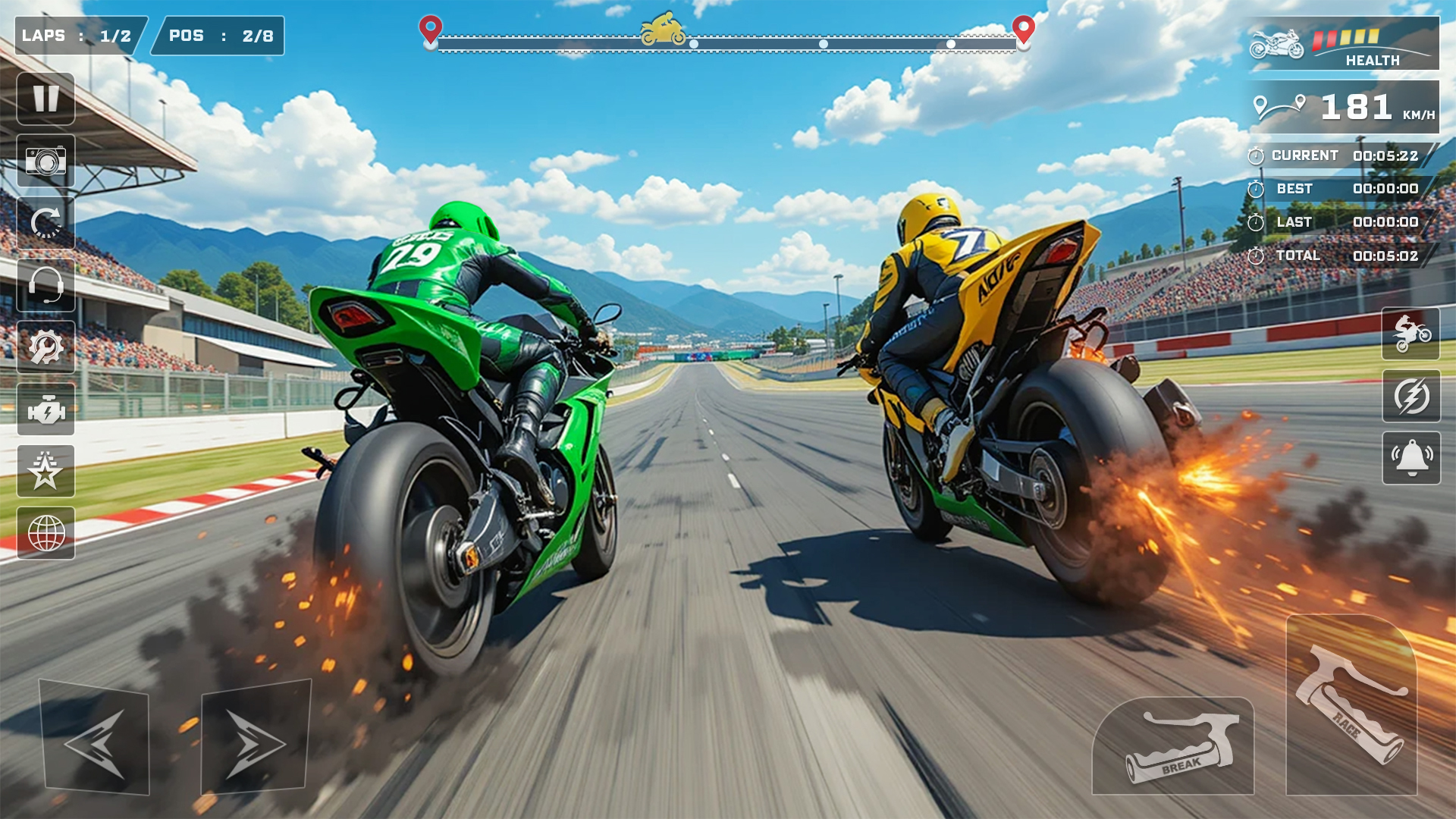اسکرین شات 5 بازی Moto Bike Racing: Rider Games