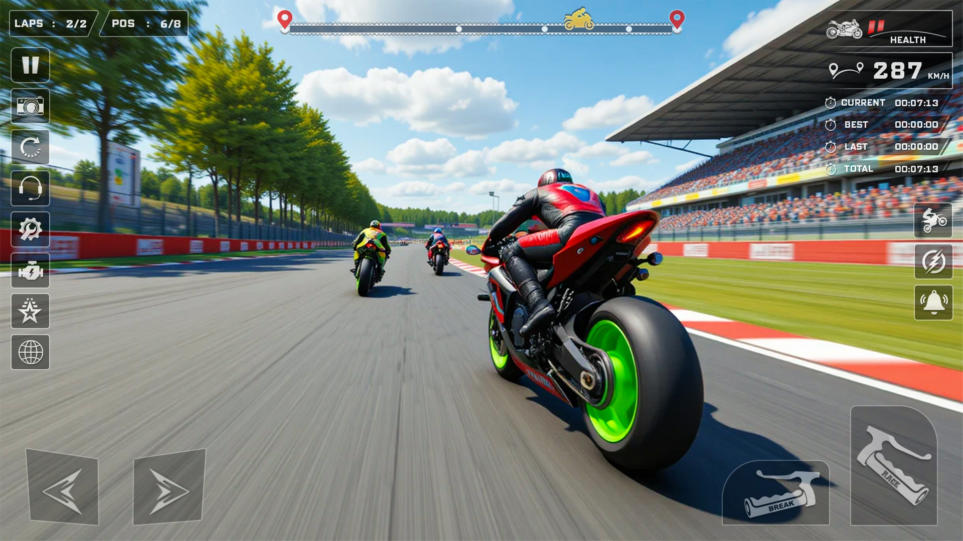اسکرین شات 2 بازی Moto Bike Racing: Rider Games
