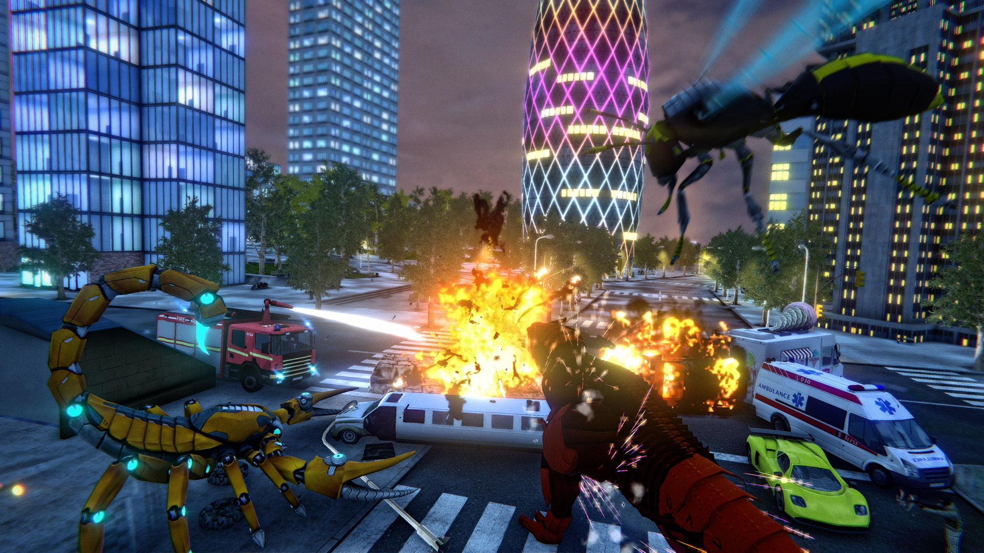 اسکرین شات 4 بازی rope frog ninja hero - strange gangster vegas 