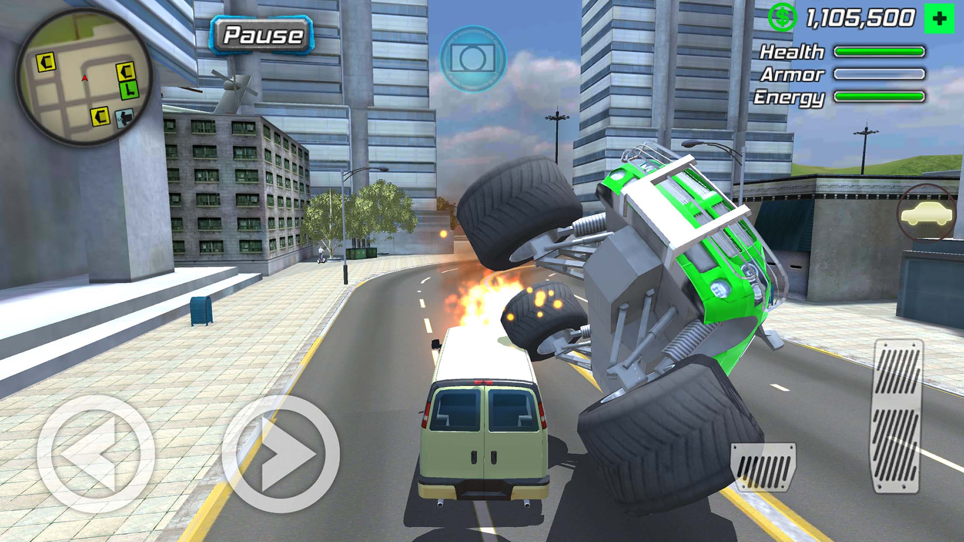 اسکرین شات 3 بازی rope frog ninja hero - strange gangster vegas 