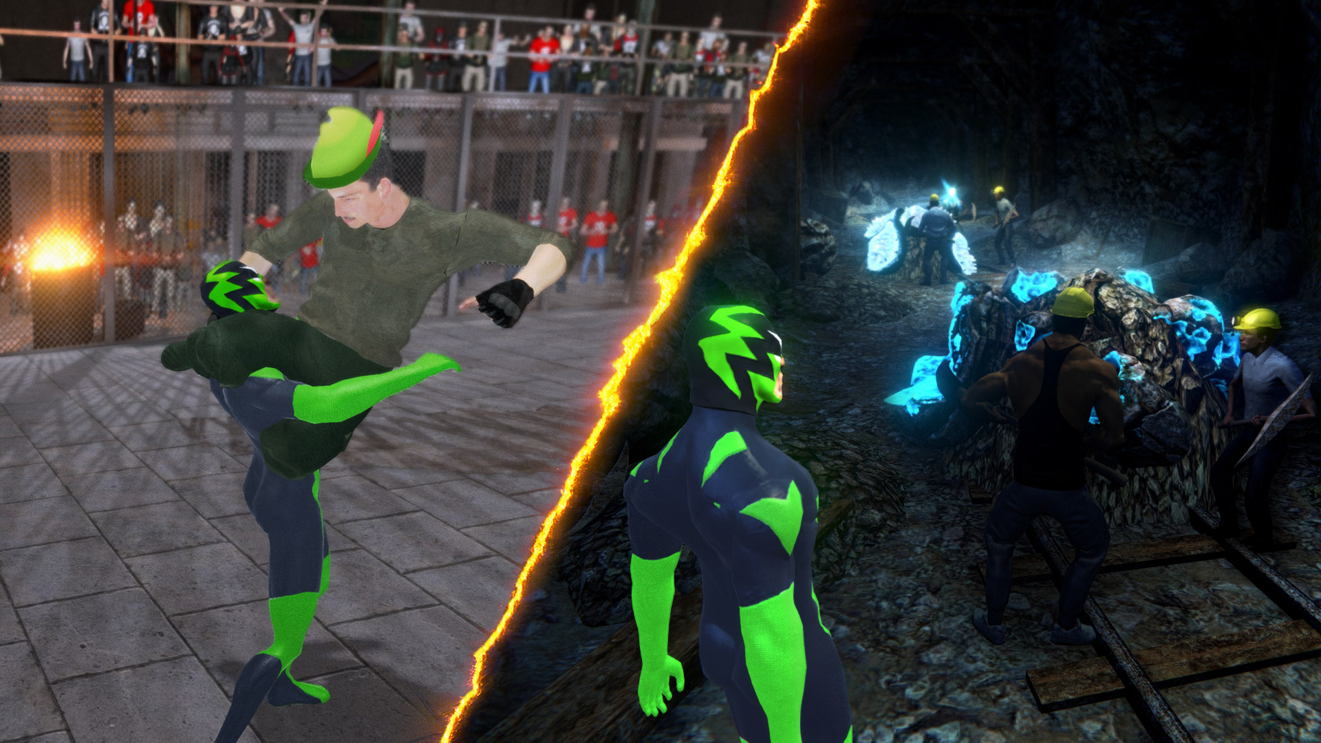 اسکرین شات 2 بازی rope frog ninja hero - strange gangster vegas 