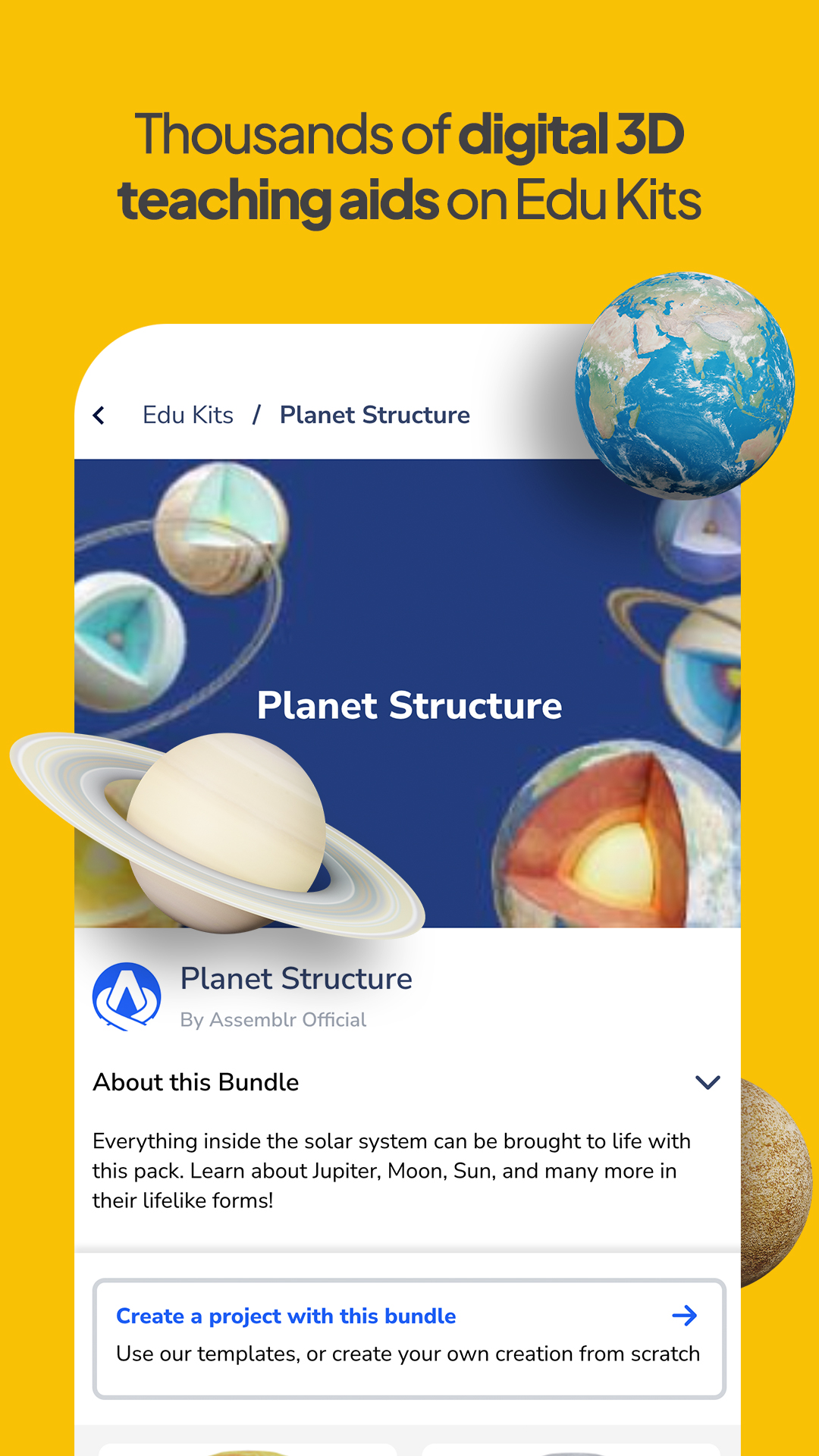 اسکرین شات 4 برنامه Assemblr EDU: Learn in 3D/AR