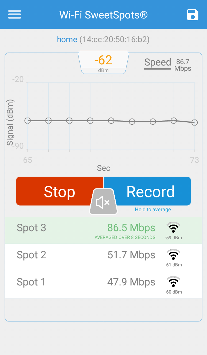 اسکرین شات 5 برنامه Wi-Fi SweetSpots