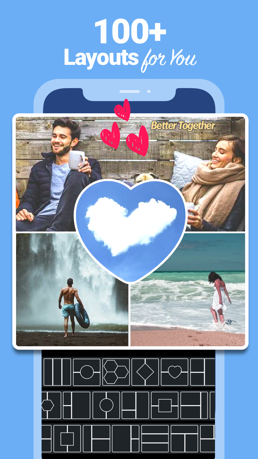 اسکرین شات 2 برنامه X Photo Collage – Photo Editor