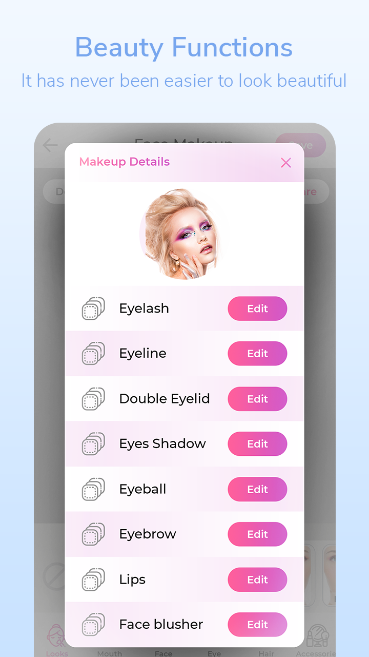 اسکرین شات 6 برنامه Makeup Photo Editor