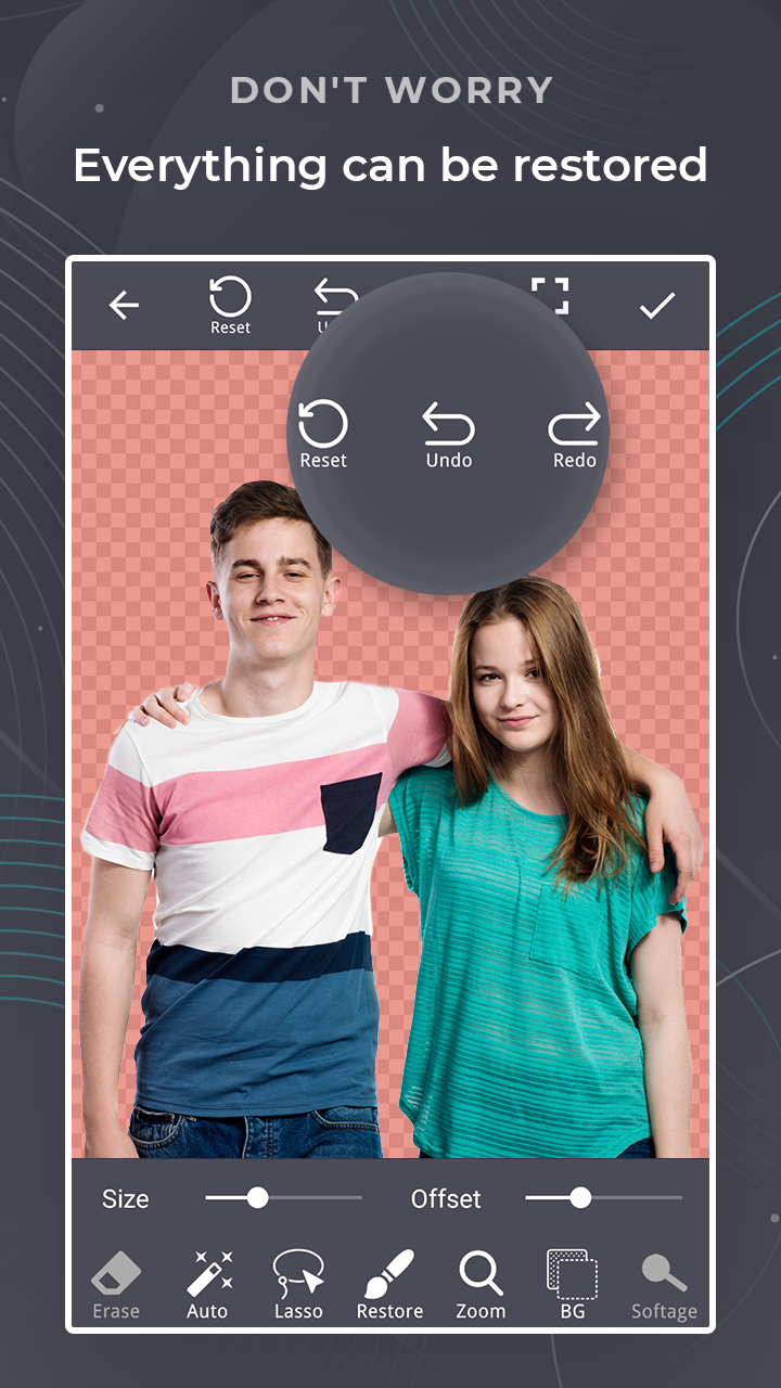 اسکرین شات 4 برنامه Background eraser - Crop Image