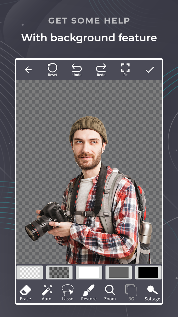 اسکرین شات 6 برنامه Background eraser - Crop Image