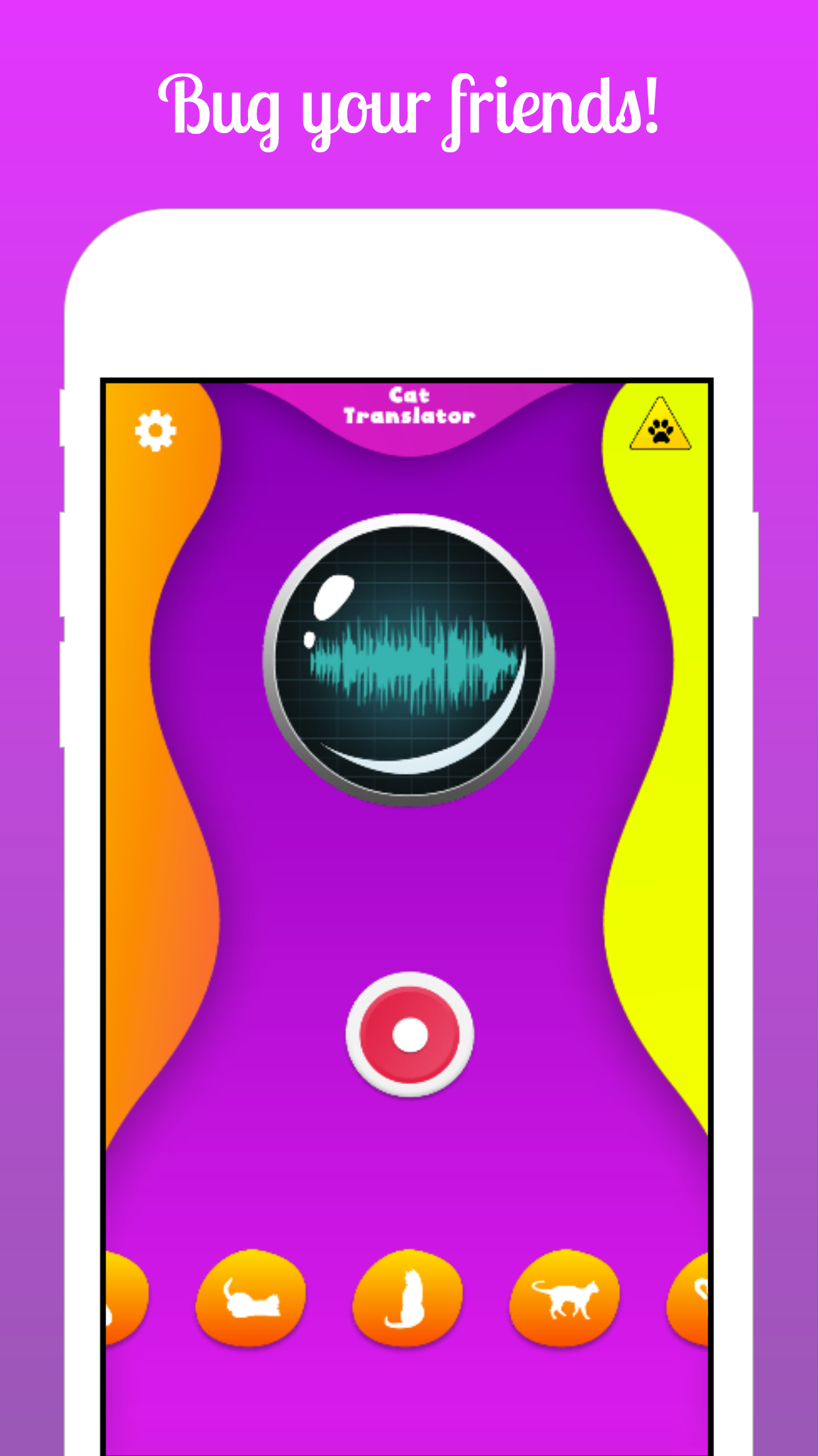 اسکرین شات 3 برنامه Cat Translator Speaker