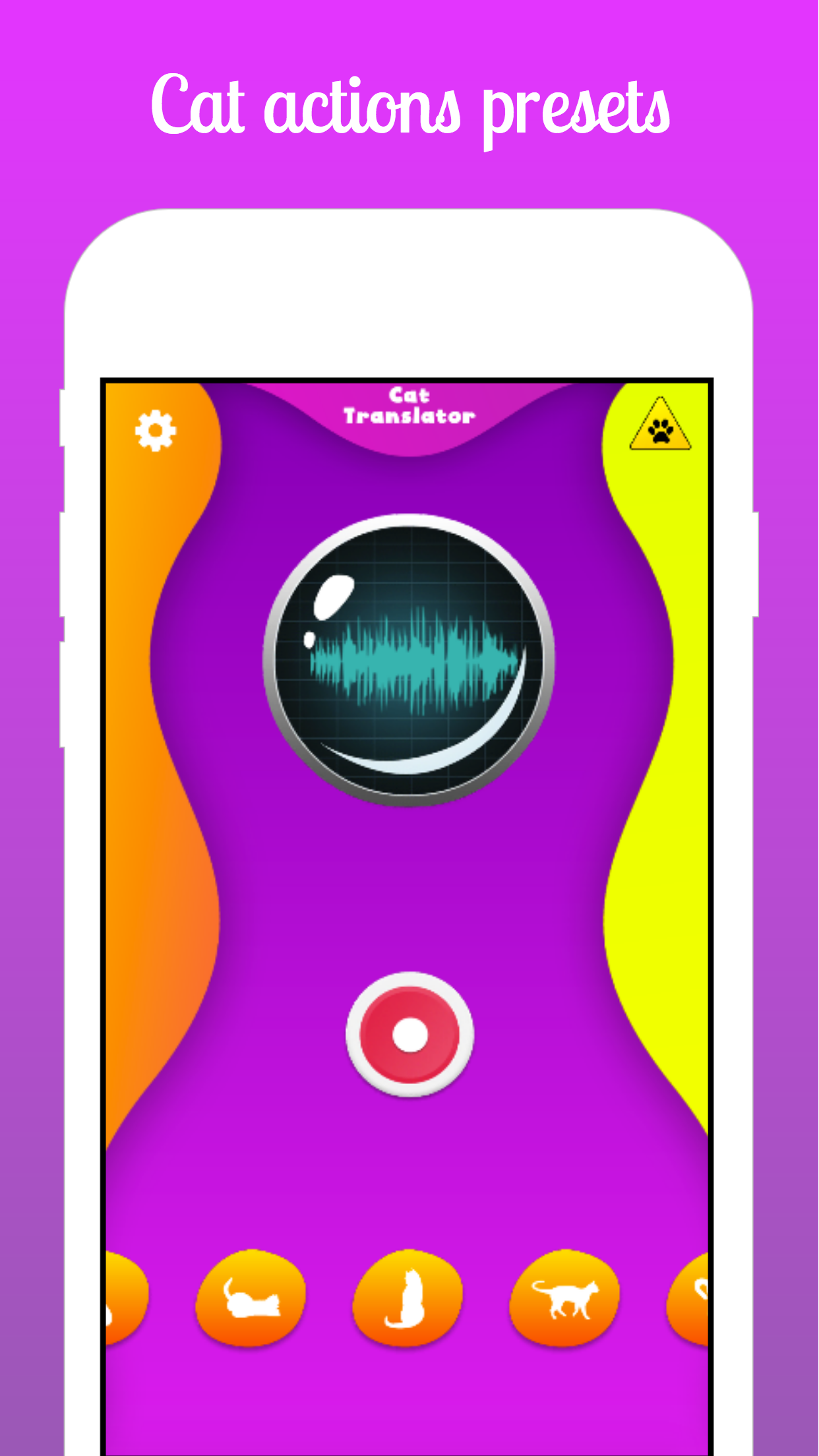 اسکرین شات 4 برنامه Cat Translator Speaker