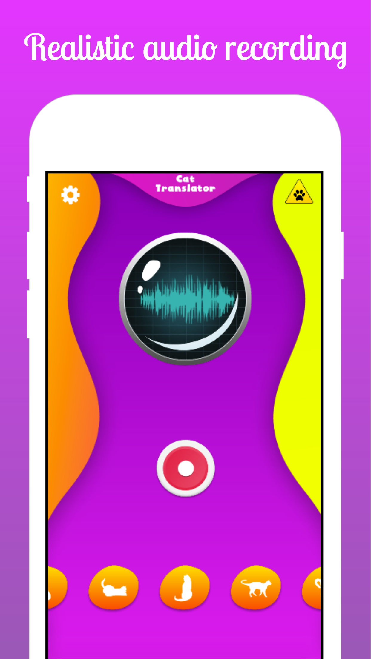اسکرین شات 2 برنامه Cat Translator Speaker
