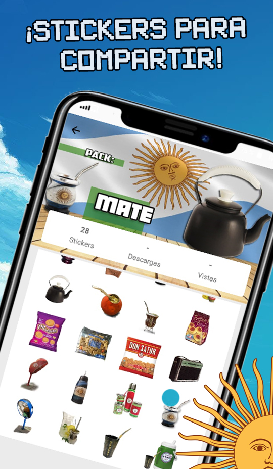 اسکرین شات 2 برنامه Argentine Stickers