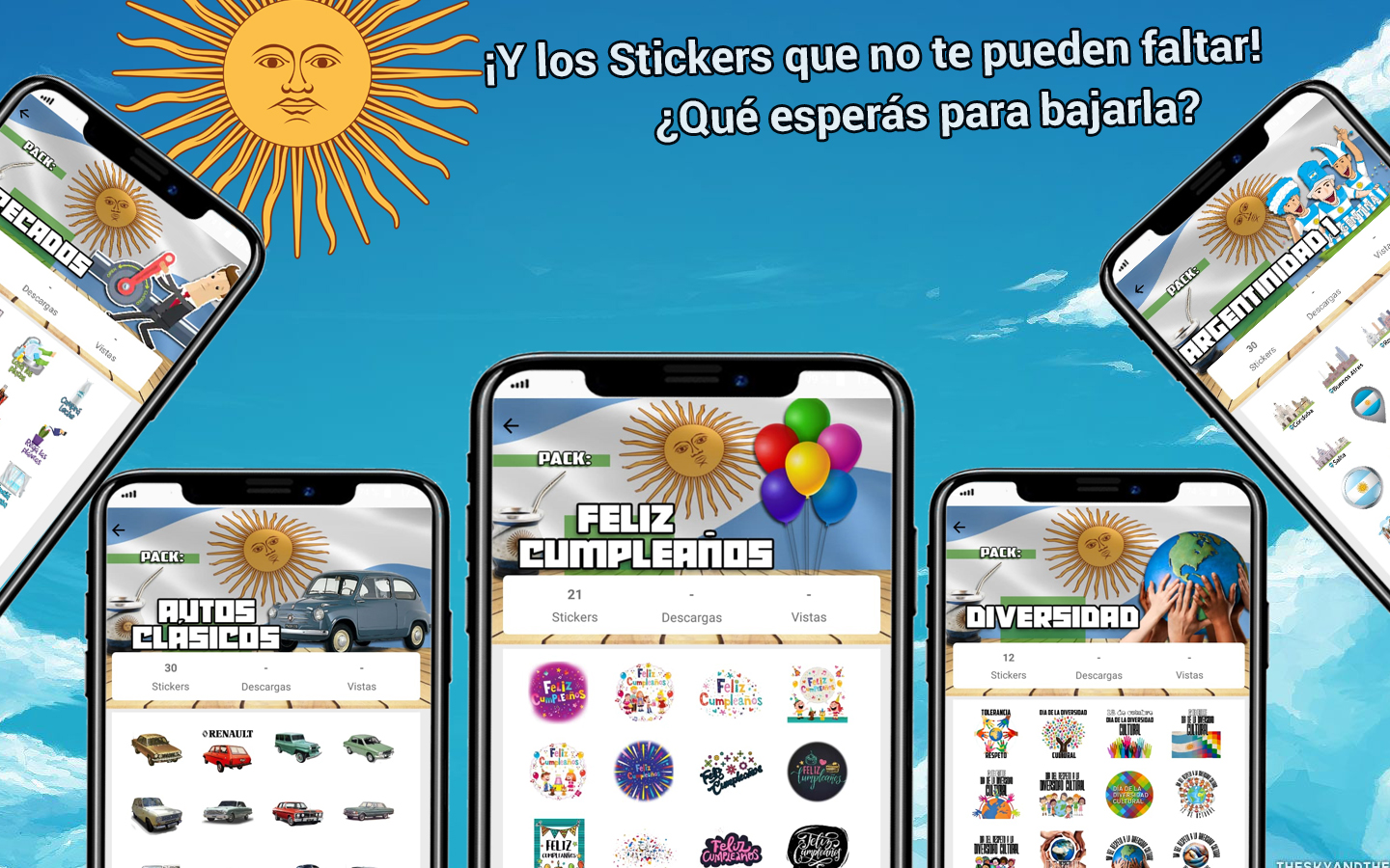 اسکرین شات 6 برنامه Argentine Stickers