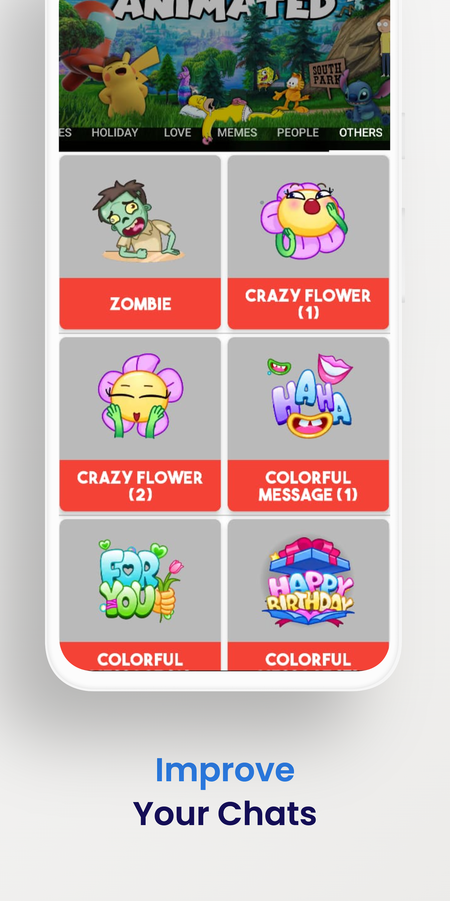 اسکرین شات 4 برنامه Animated Stickers for WhatsApp