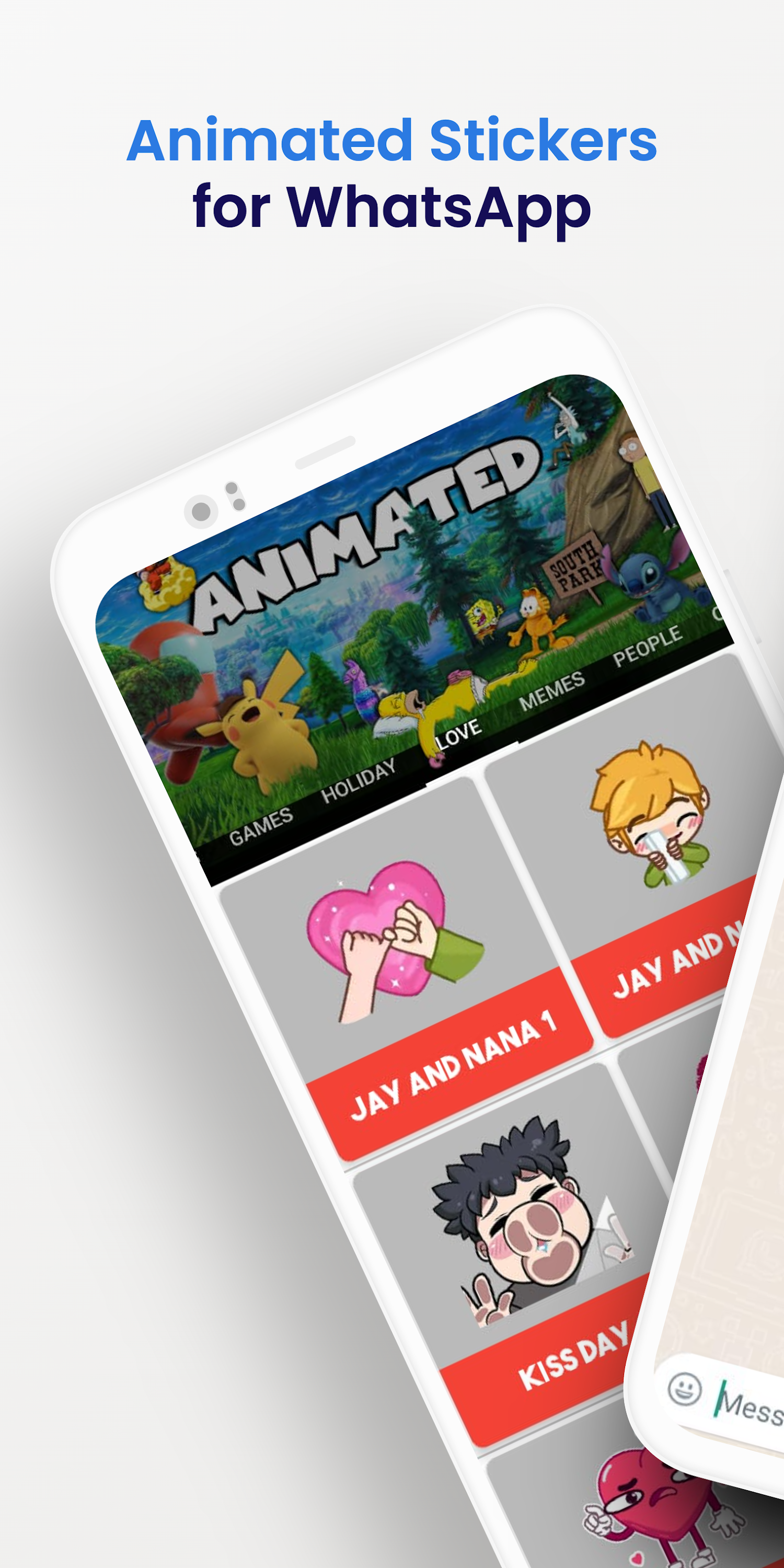 اسکرین شات 1 برنامه Animated Stickers for WhatsApp