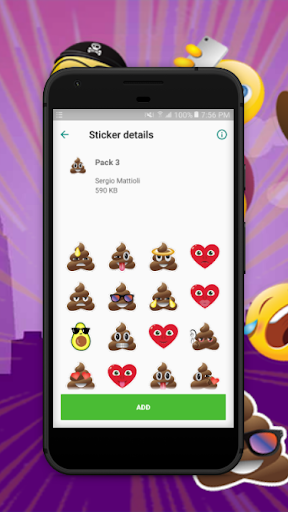 اسکرین شات 8 برنامه HD Emoji Stickers For WhatsApp (WAStickerApps)