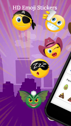 اسکرین شات 1 برنامه HD Emoji Stickers For WhatsApp (WAStickerApps)