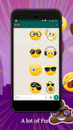 اسکرین شات 4 برنامه HD Emoji Stickers For WhatsApp (WAStickerApps)