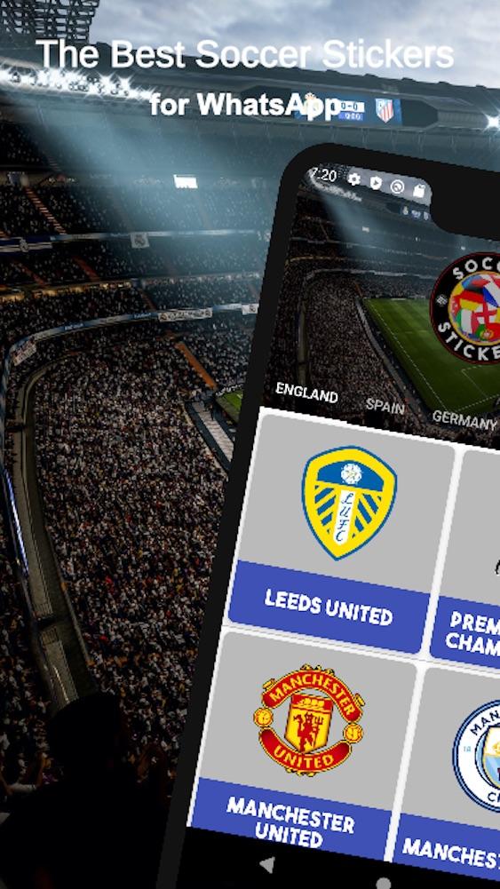 اسکرین شات 1 برنامه Soccer Stickers for WhatsApp