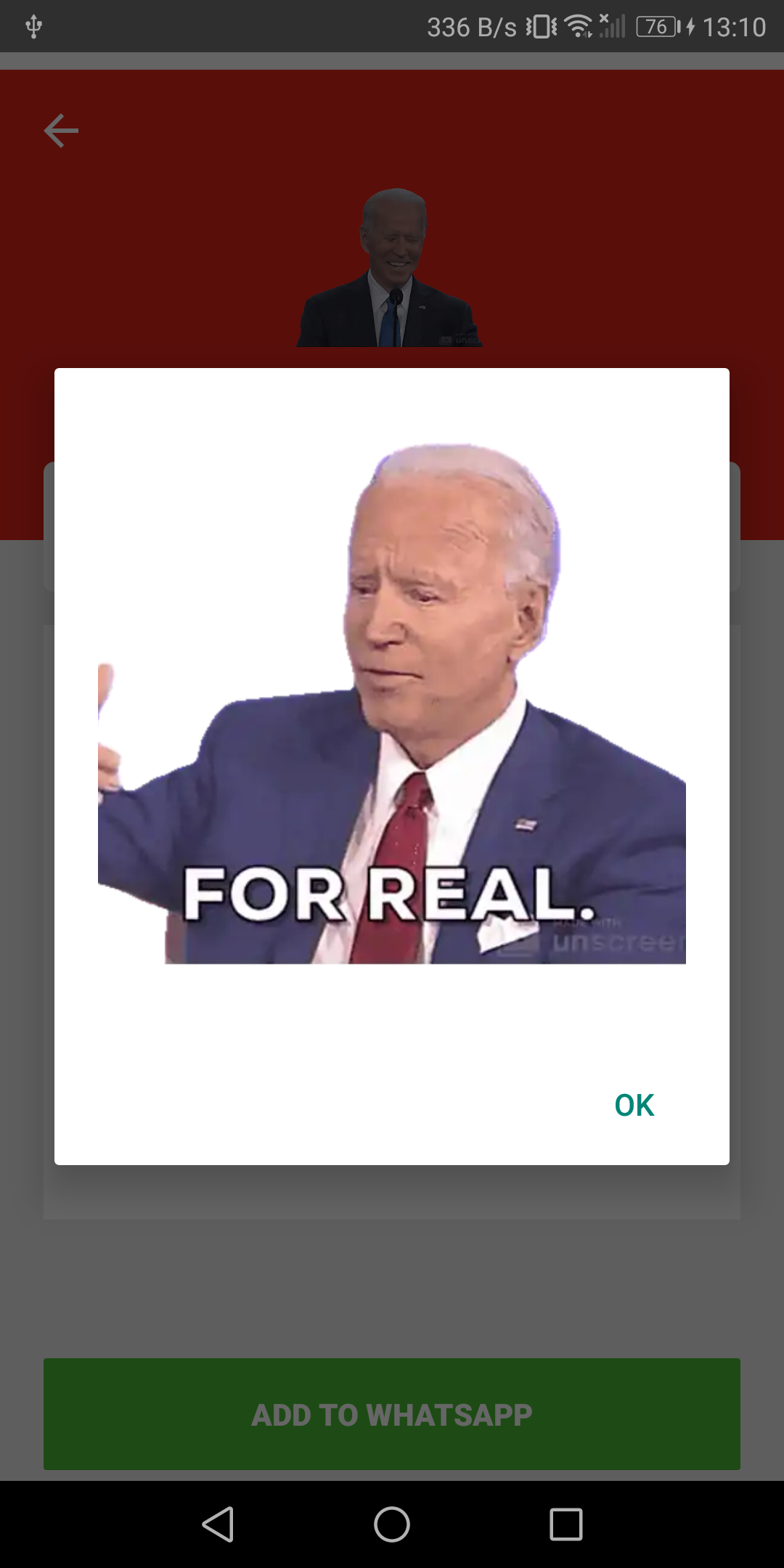 اسکرین شات 8 برنامه USA Stickers for WhatsApp