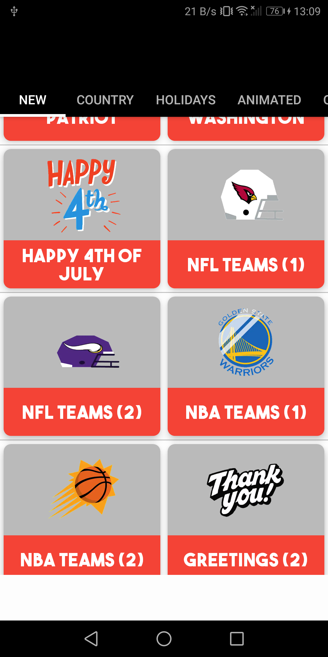 اسکرین شات 3 برنامه USA Stickers for WhatsApp