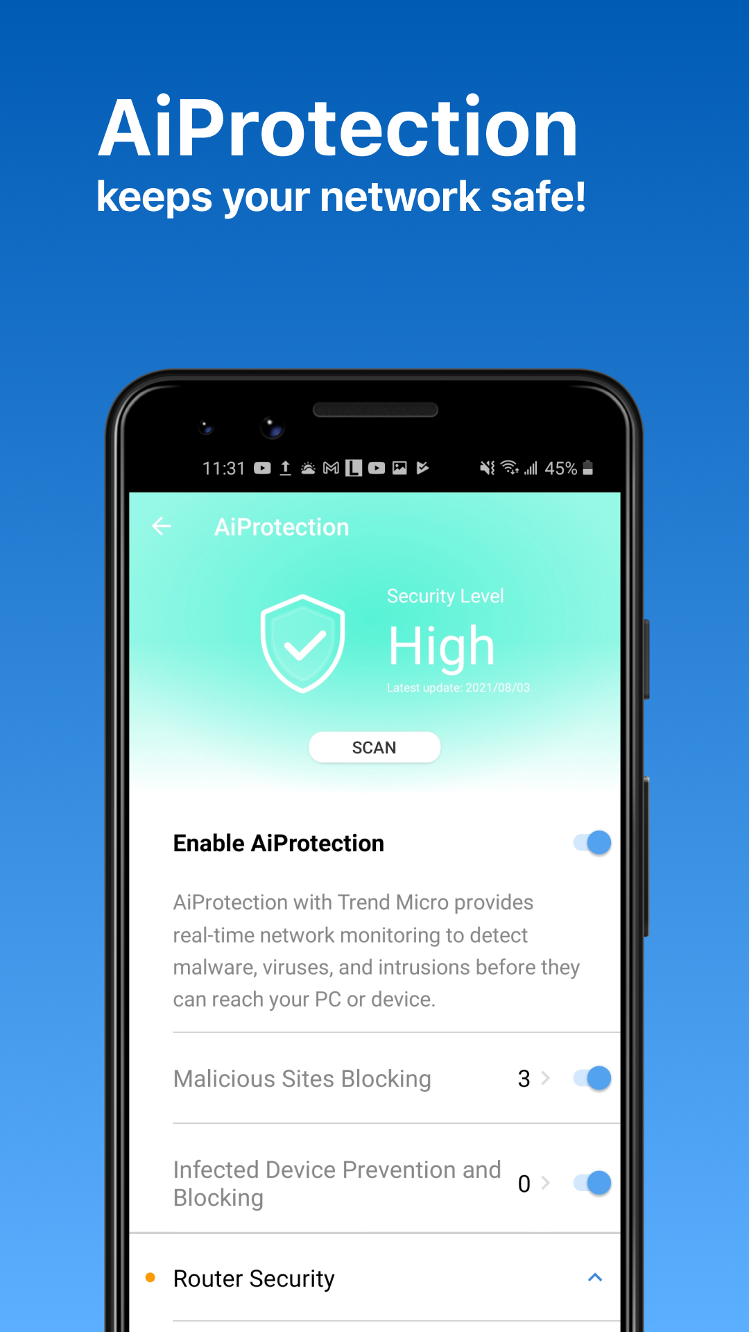 اسکرین شات 6 برنامه ASUS Router