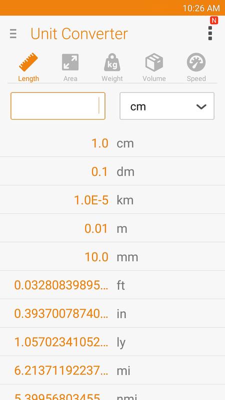 اسکرین شات 2 برنامه Calculator - unit converter