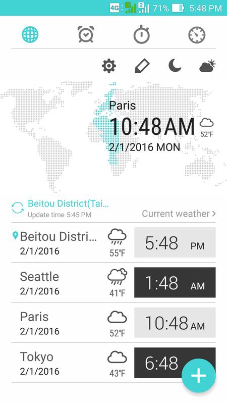 اسکرین شات 1 برنامه ASUS Digital Clock & Widget